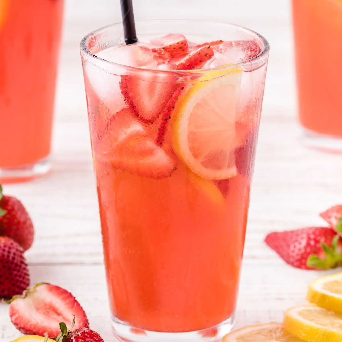 strawberry-lemonade manicure pedicure