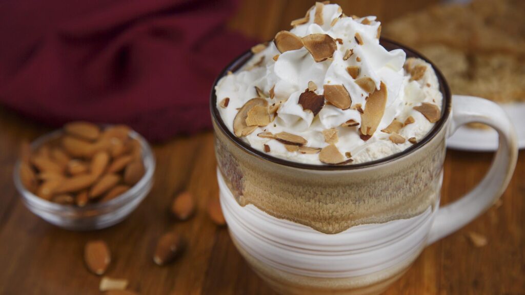 vanilla almond latte manicure pedicure